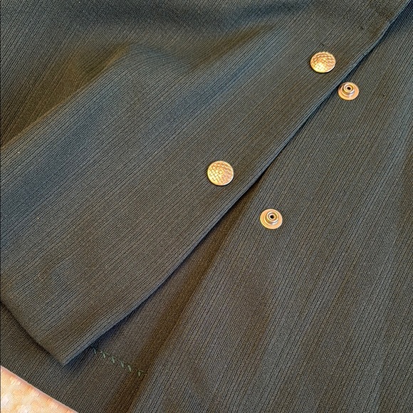 VINTAGE 60s 70s Button Down Silver Snap Front Shirt Wide Collar Cuffed Sleeves - Picture 11 of 16